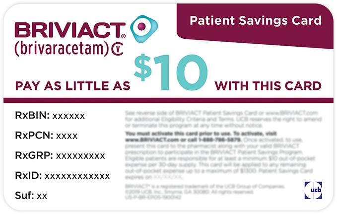 Briviact IV savings card